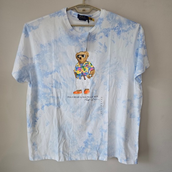 Polo Ralph Lauren Polo Bear Tie-Dye Graphic T-Shirt, Men's XXL - Picture 1 of 8